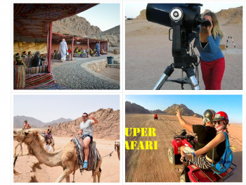 Star gazing 5 in 1 (quad+camels+Dinner+party+star gazing)